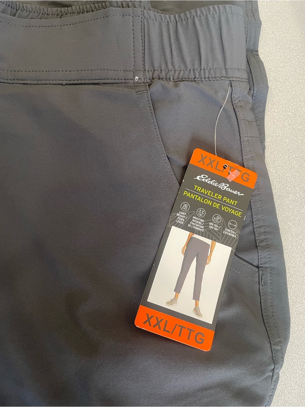 Eddie Bauer Travel Pants in Charcoal